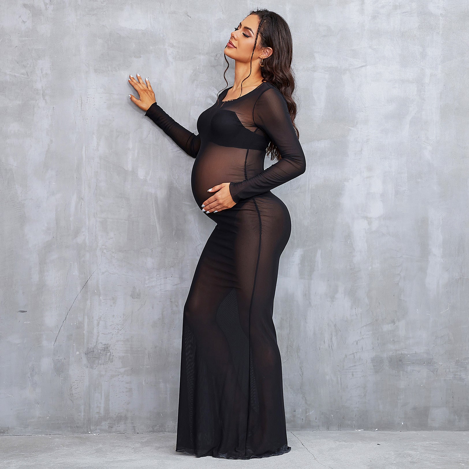 Black Cora Lace Maternity Gown- Unlined (size 4-14) – Chicaboo